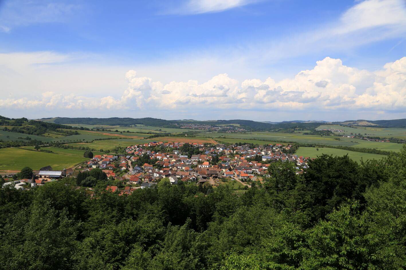 Klostermuehle muenchweiler ortsansicht von oben idylle in der nordpfalz